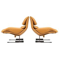 Pair of Giovanni Offredi "Onda" Armchairs