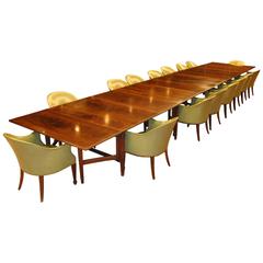 Antique 20th Century Mahogany 25 Foot Conference Table by Irving & Casson, A.H.Davenport