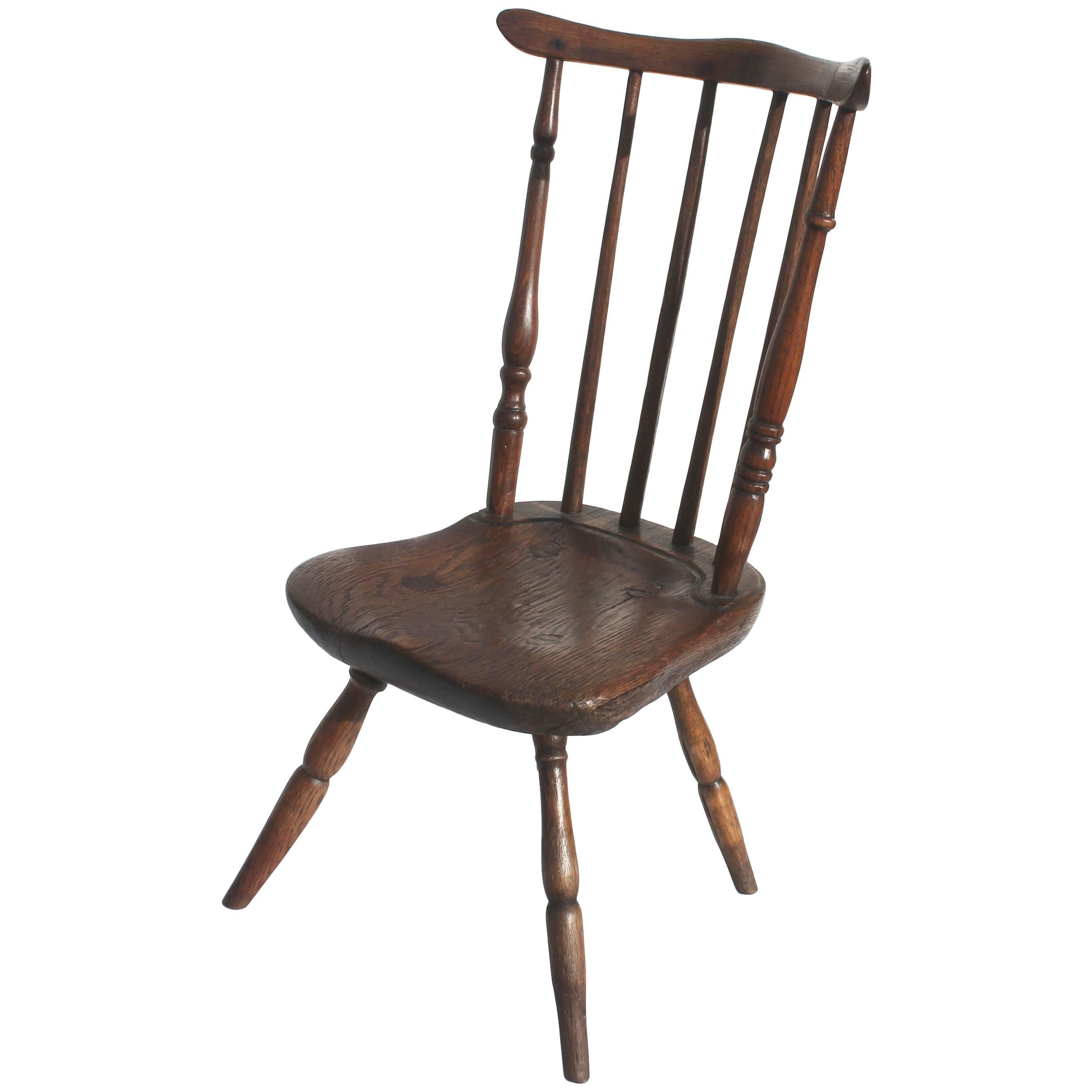 Early and Rare 19th Century Rare Child's Windsor Chair For Sale