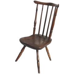 Early and Rare 19th Century Rare Child's Windsor Chair 4