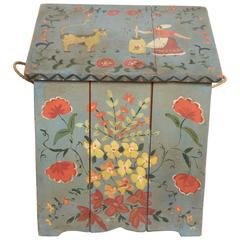 Hand-Painted Kindling Box
