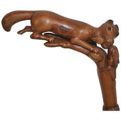 19th Century Folk Art French Cane 2