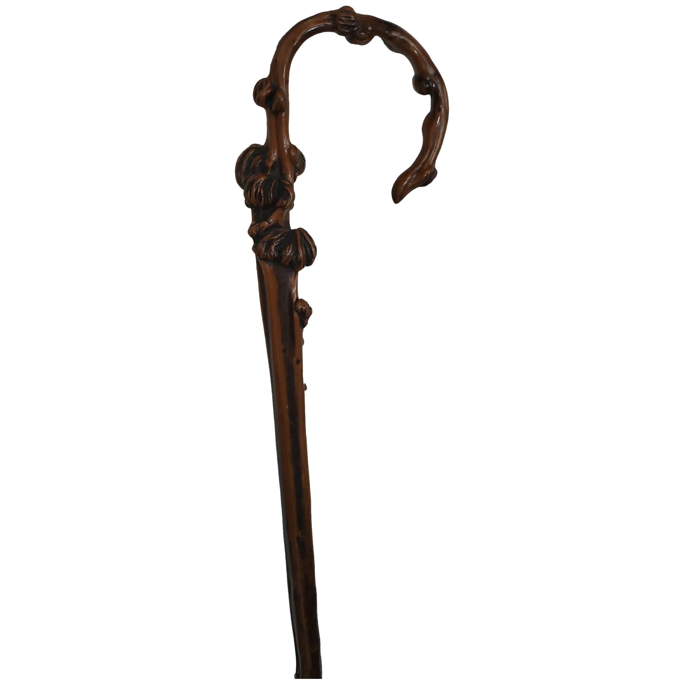 Antique French Folk Art Cane For Sale