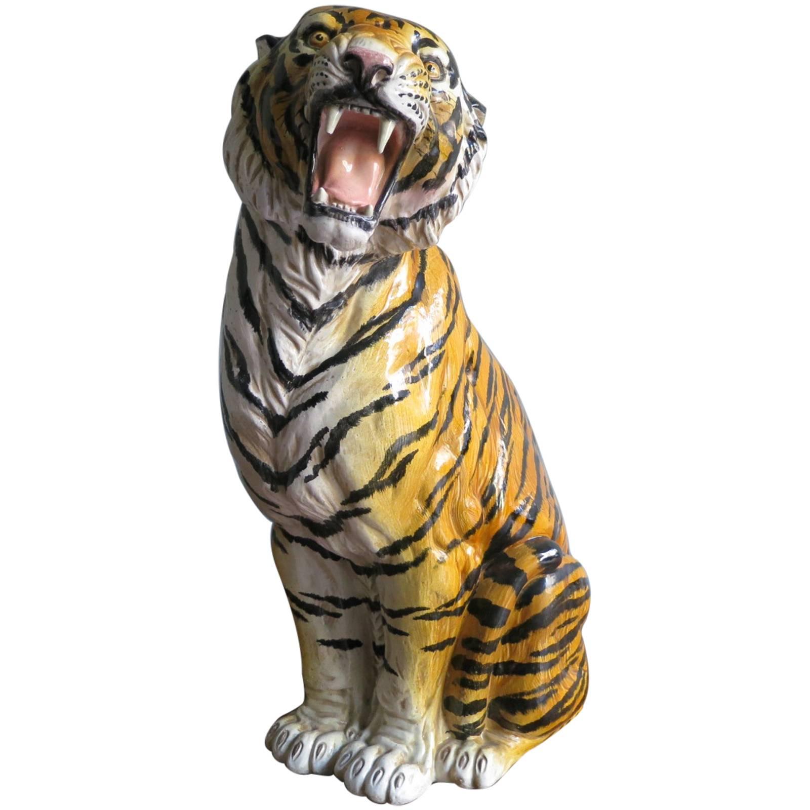 Large Ceramic Tiger 