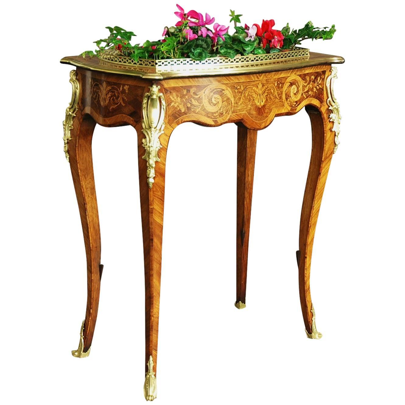 Edwards & Roberts Inlaid Plant Stand or Jardiniere