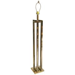 Milo Baughman Brass Deco Floor Lamp