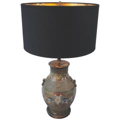 Antique Cloisonne Table Lamp