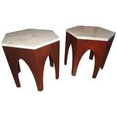 Pair of Probber Walnut Side Tables 9