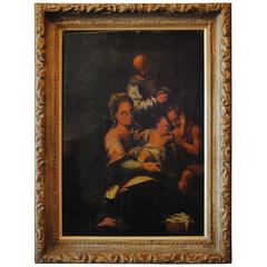 18th Century Emilian School Old Masters Oil Painting