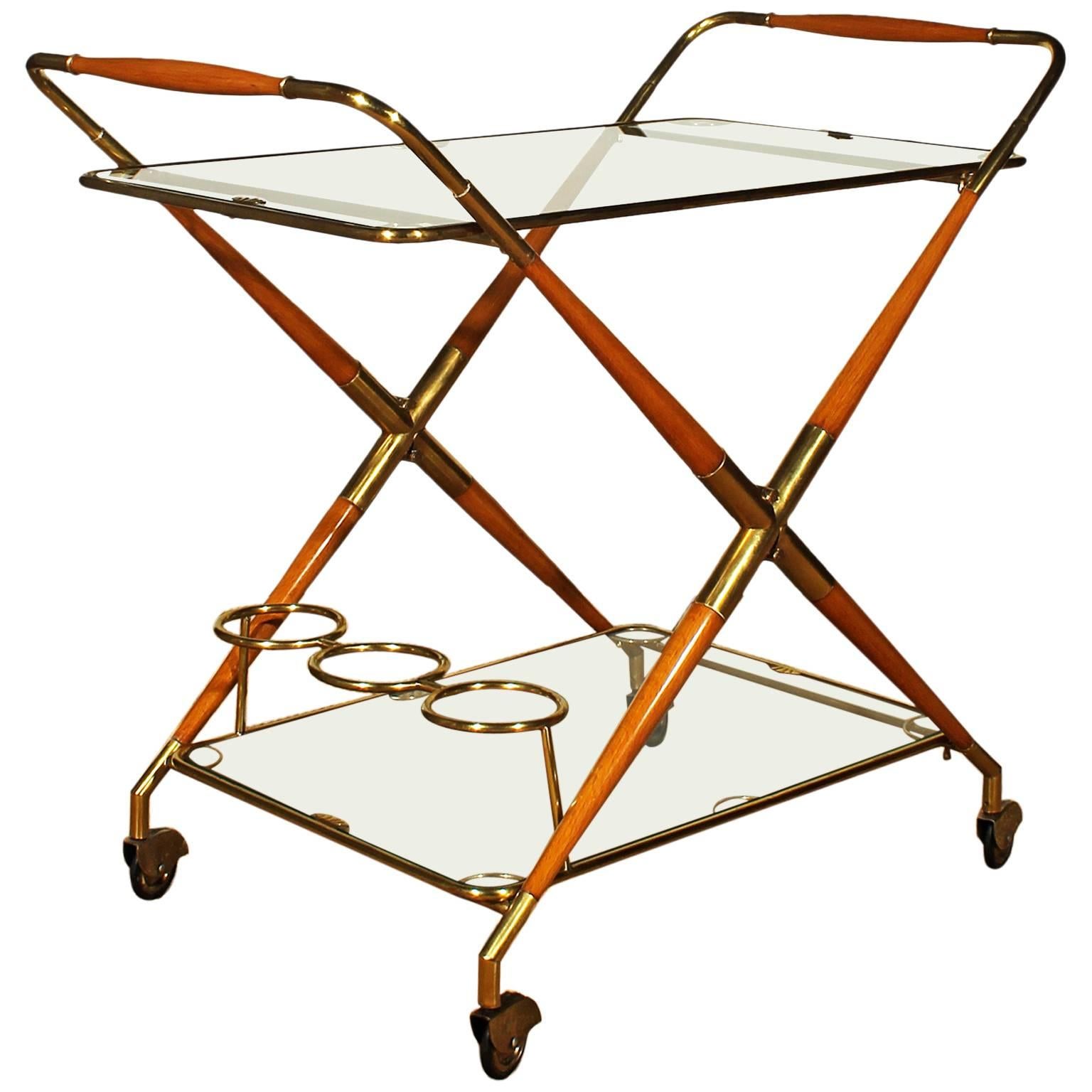 Italian Foldable Bar Cart from the 1950s