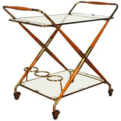 Italian Foldable Bar Cart from the 1950s