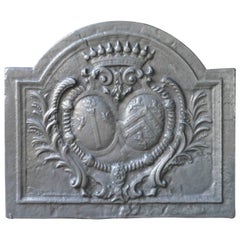 French Fireback with Coat of Arms