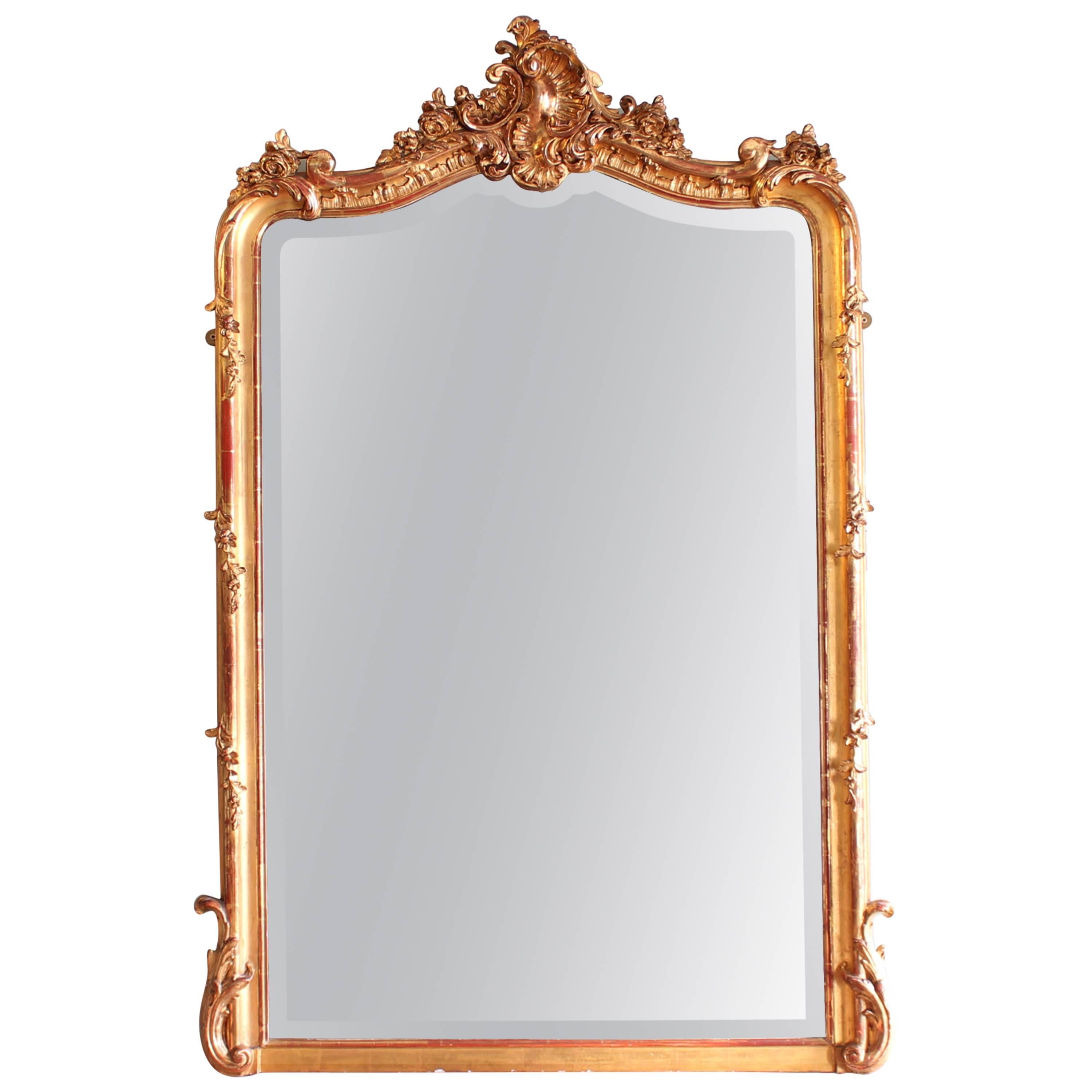 French Giltwood Mirror