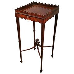 Antique 19th C. English Mahogany George III Kettle Stand 