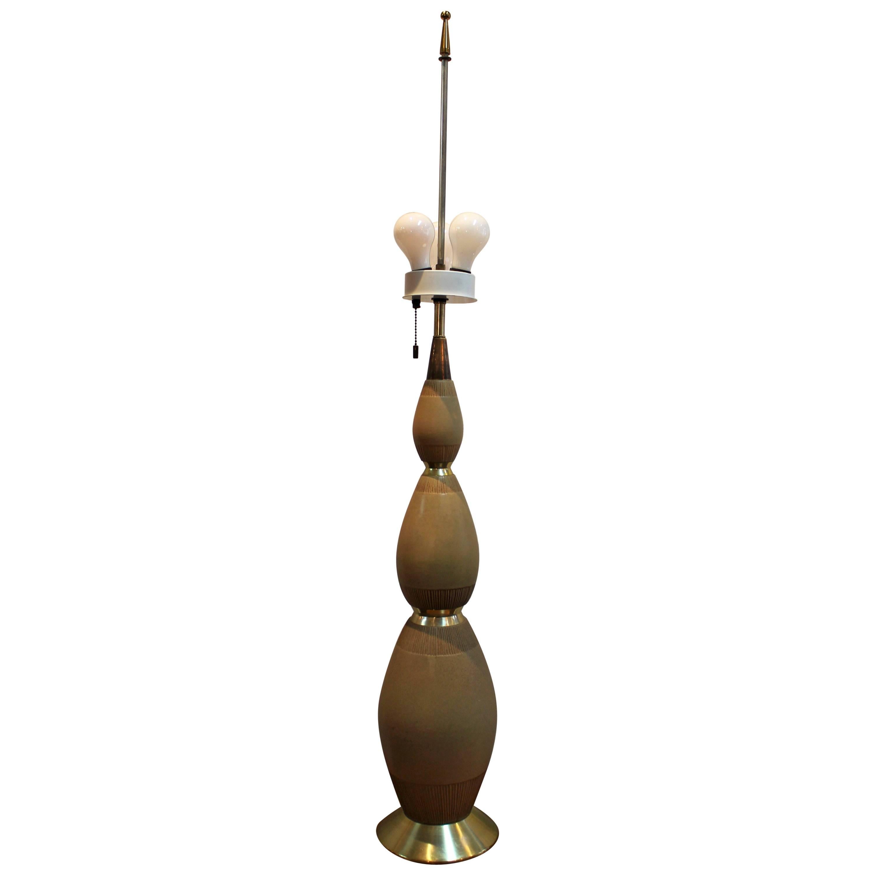 Large Gerald Thurston For Lightolier Table Lamp 
