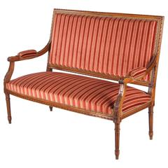 French Louis XVI Style Settee, Early 1900s