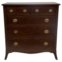 English 19th Century Two over Three-Drawer Chest of Drawers