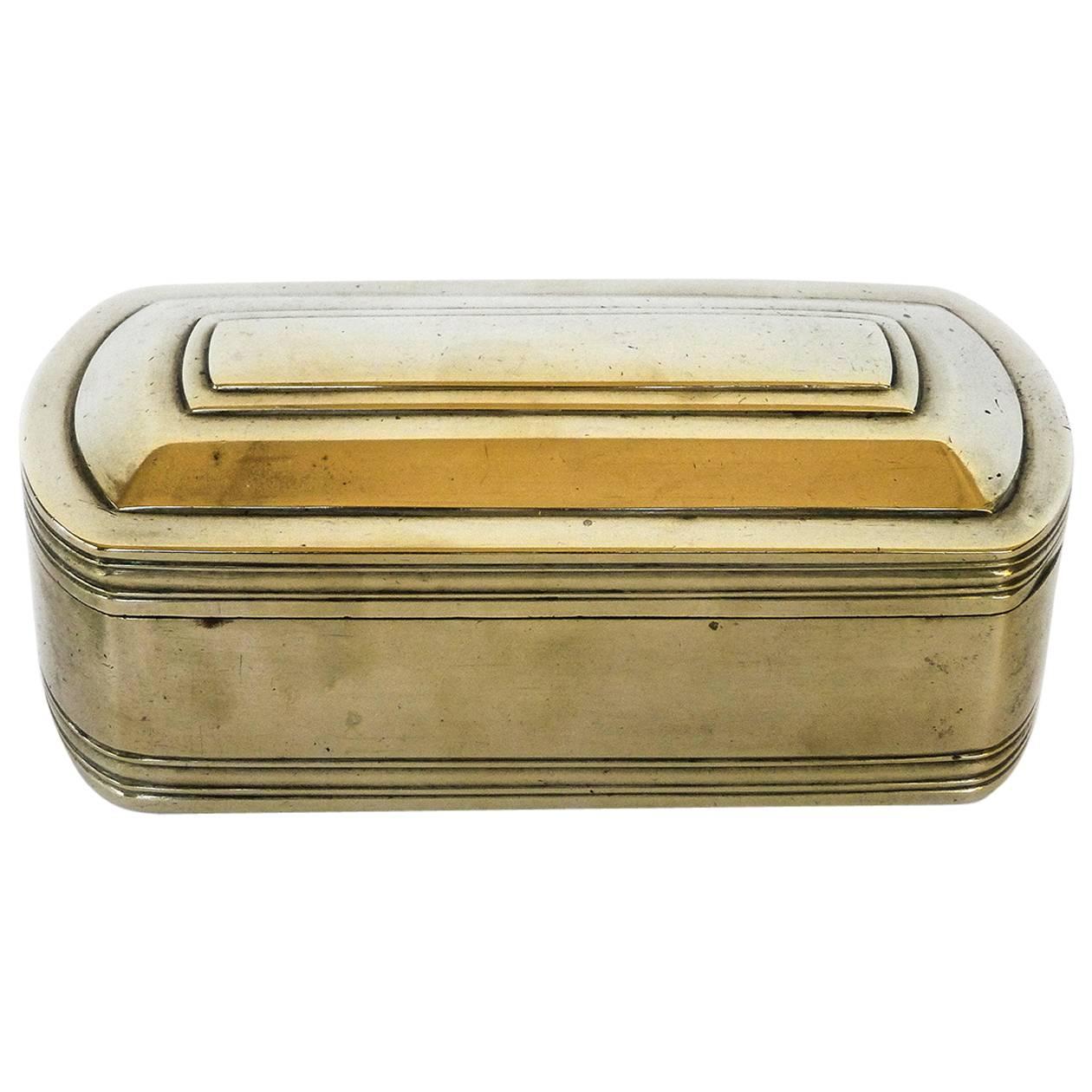 Paktong Tobacco Box, Dutch Colonial Indonesia, circa 1750