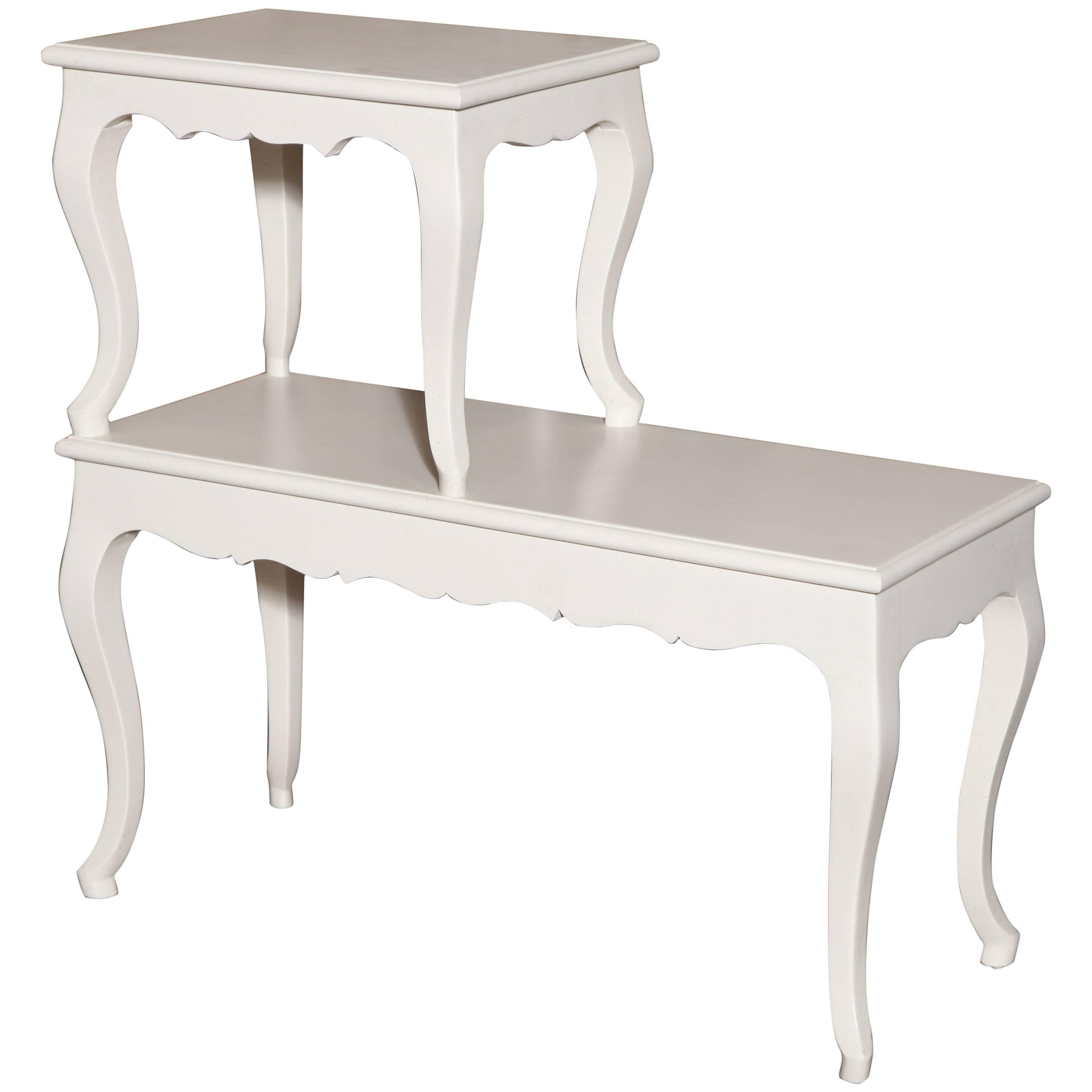 Todd Alexander Romano A Pair of "Frances" Two Tier Side Tables For Sale