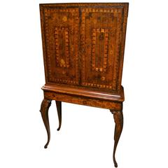 Double Door Continental 19th Century Cabinet on Stand