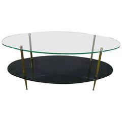 1960s side coffee table in the manner of maison charles