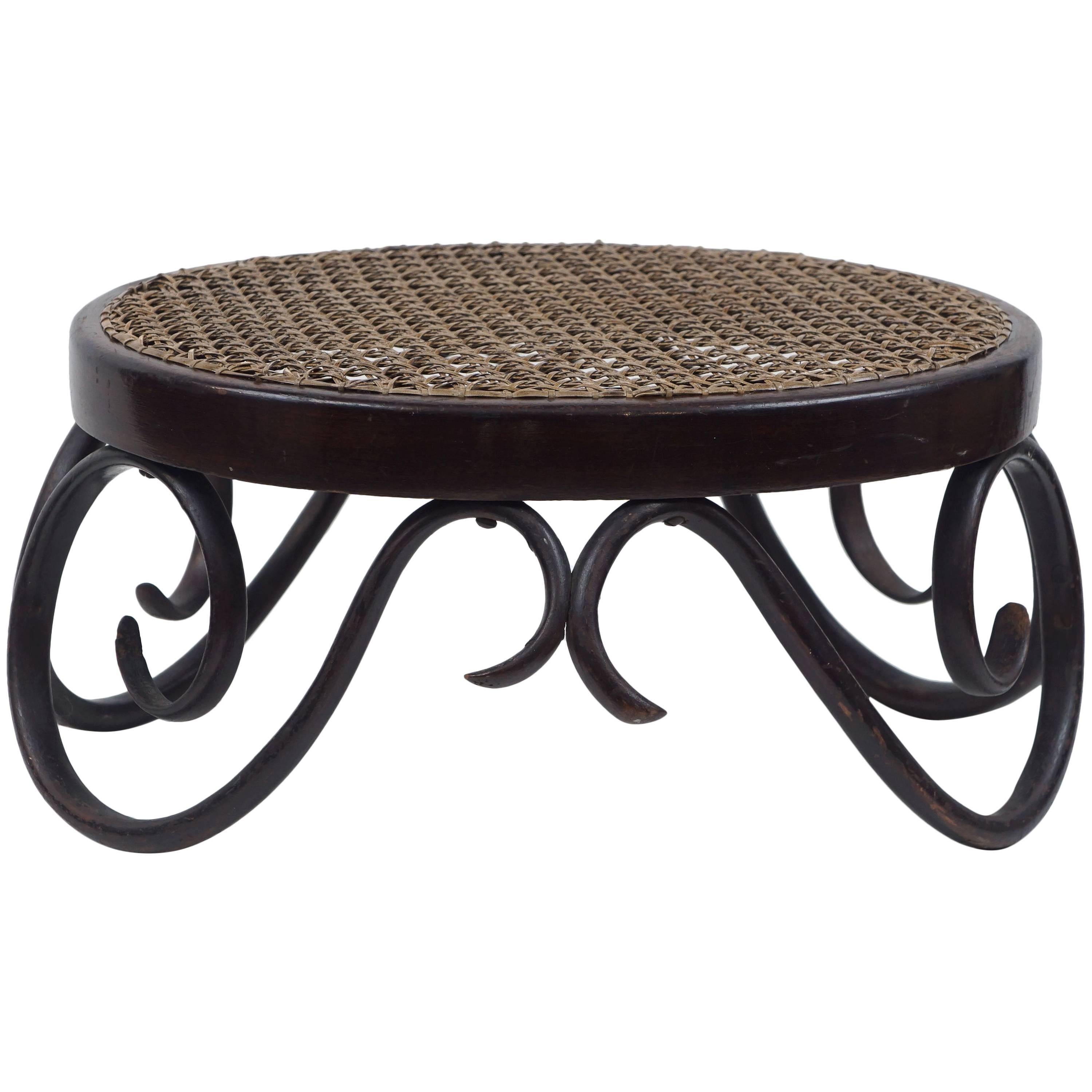 Thonet, 1904 Bentwood Foot Stool For Sale