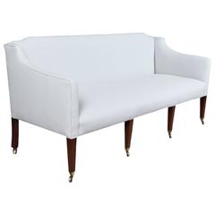 Georgian Mahogany Framed Upholstered Settee