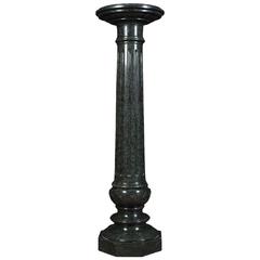 Late 19th Century Serpentine Marble Column