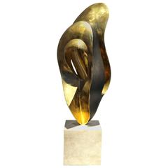 Christian Berg Cubist Sculpture in Bronze