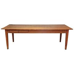 Large Cherrywood Farmhouse Table
