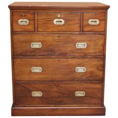 Victorian Mahogany Campaign or Military Chest