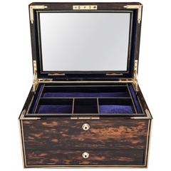 Antique Coromandel Jewellery Box