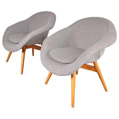 Set of Two Easy Chairs by Frantisek Jirak, Manufactured in Czech in 1958