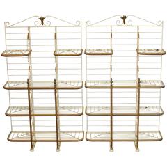 Pair of Parisan Perfit Fils French Baker's Racks