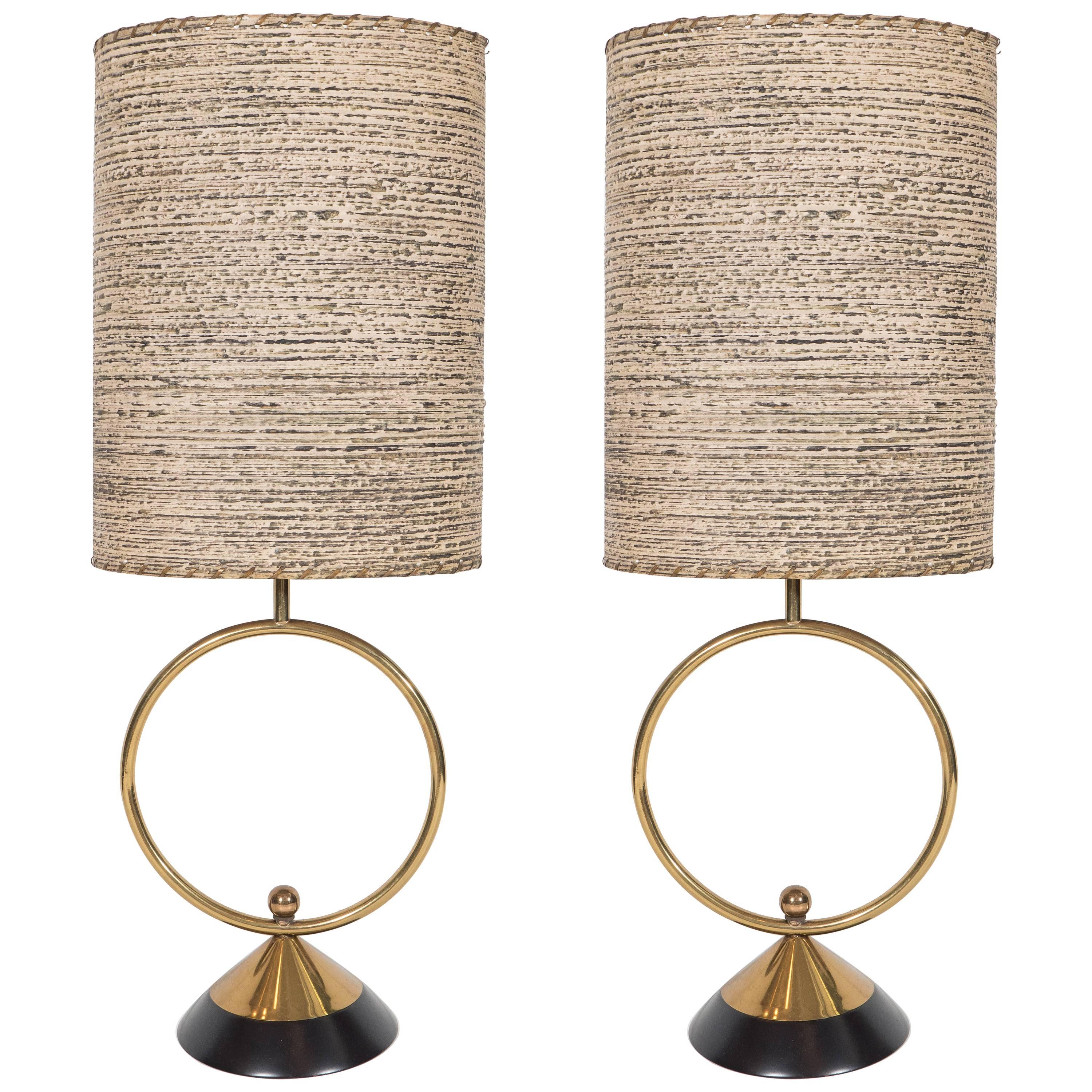 Pair of Early 20th Century Art Deco Table Lamps