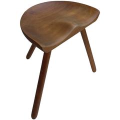 Danish Organic wooden tripot stool 3