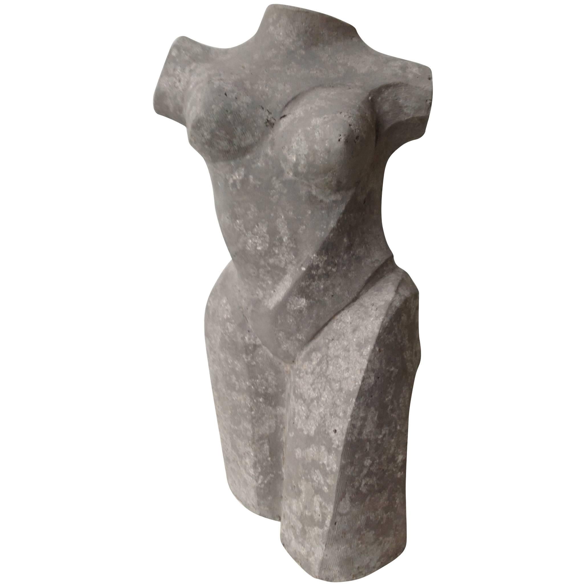 Sculpture of a Female Torso by Cris Agterberg For Sale