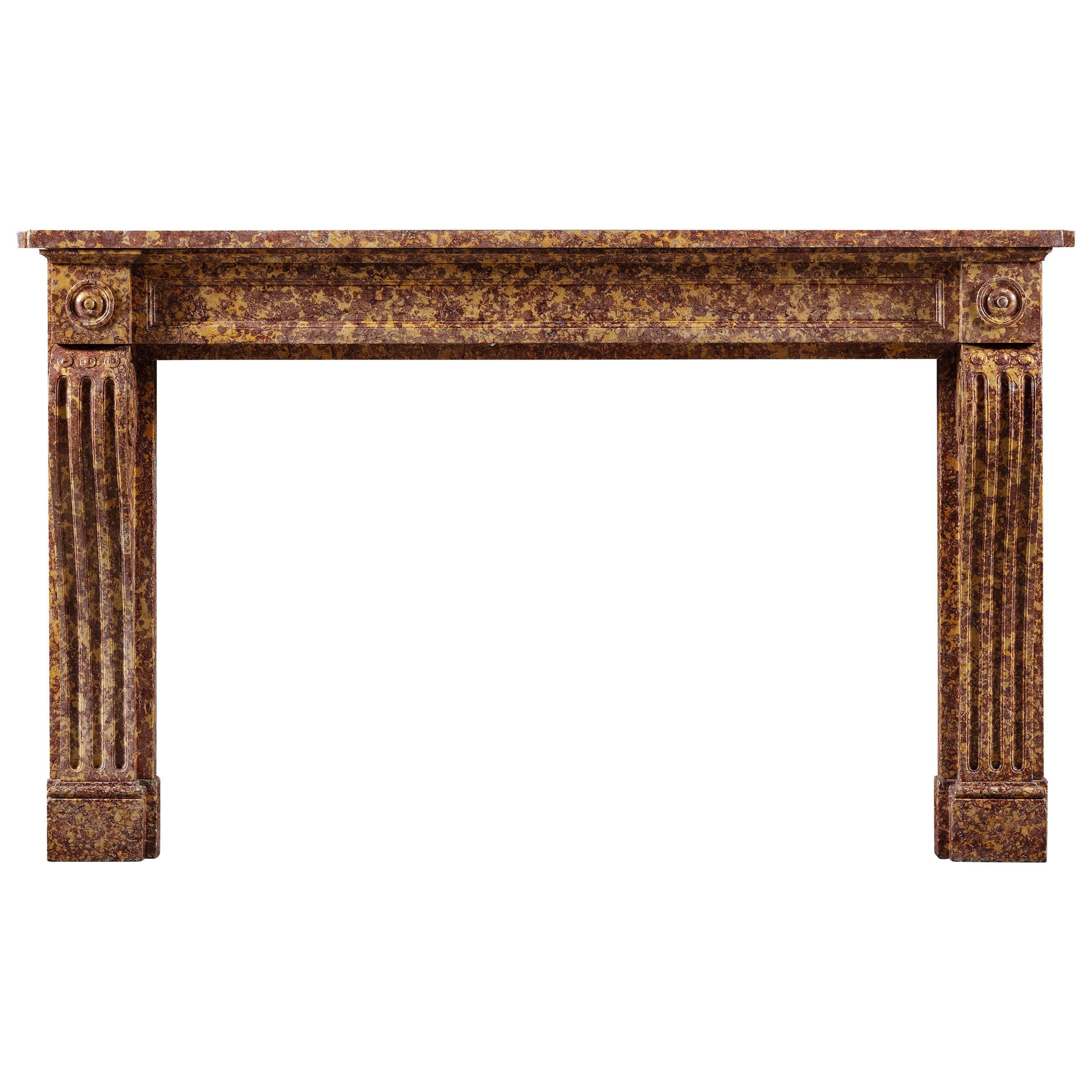 Antique French Chimneypiece of Louis XVI Style For Sale