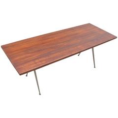 Vintage Dinning Table with Massive Oak Top Design by Wim Rietveld