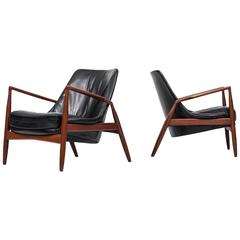 Ib Kofod-Larsen Seal Easy Chairs by OPE in Sweden 12