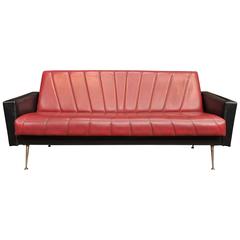 French Vintage Convertible Sofa, 1960s