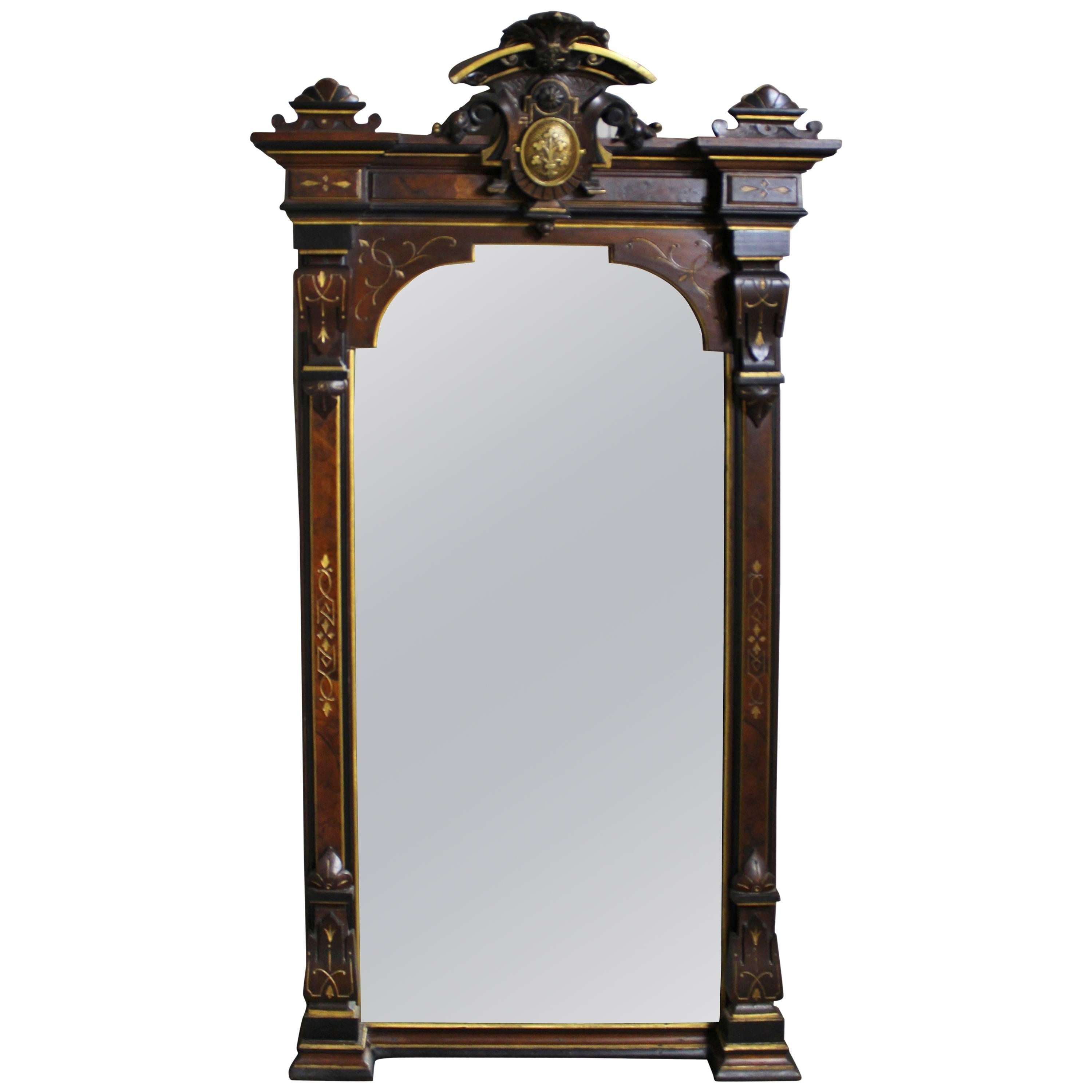 Renaissance Revival Mirror in the Manner of Herter Brothers