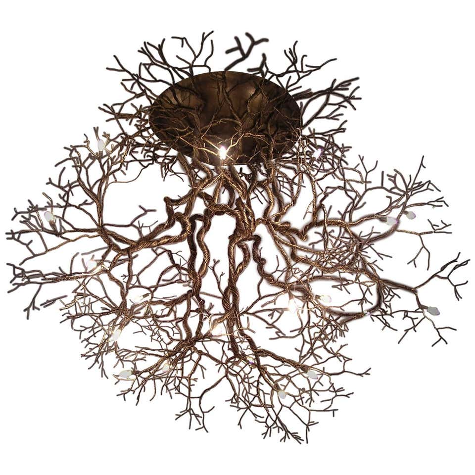 Roots Large, Handmade Ceiling Fixture at 1stDibs