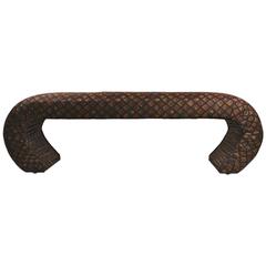 Upholstered Waterfall Bench