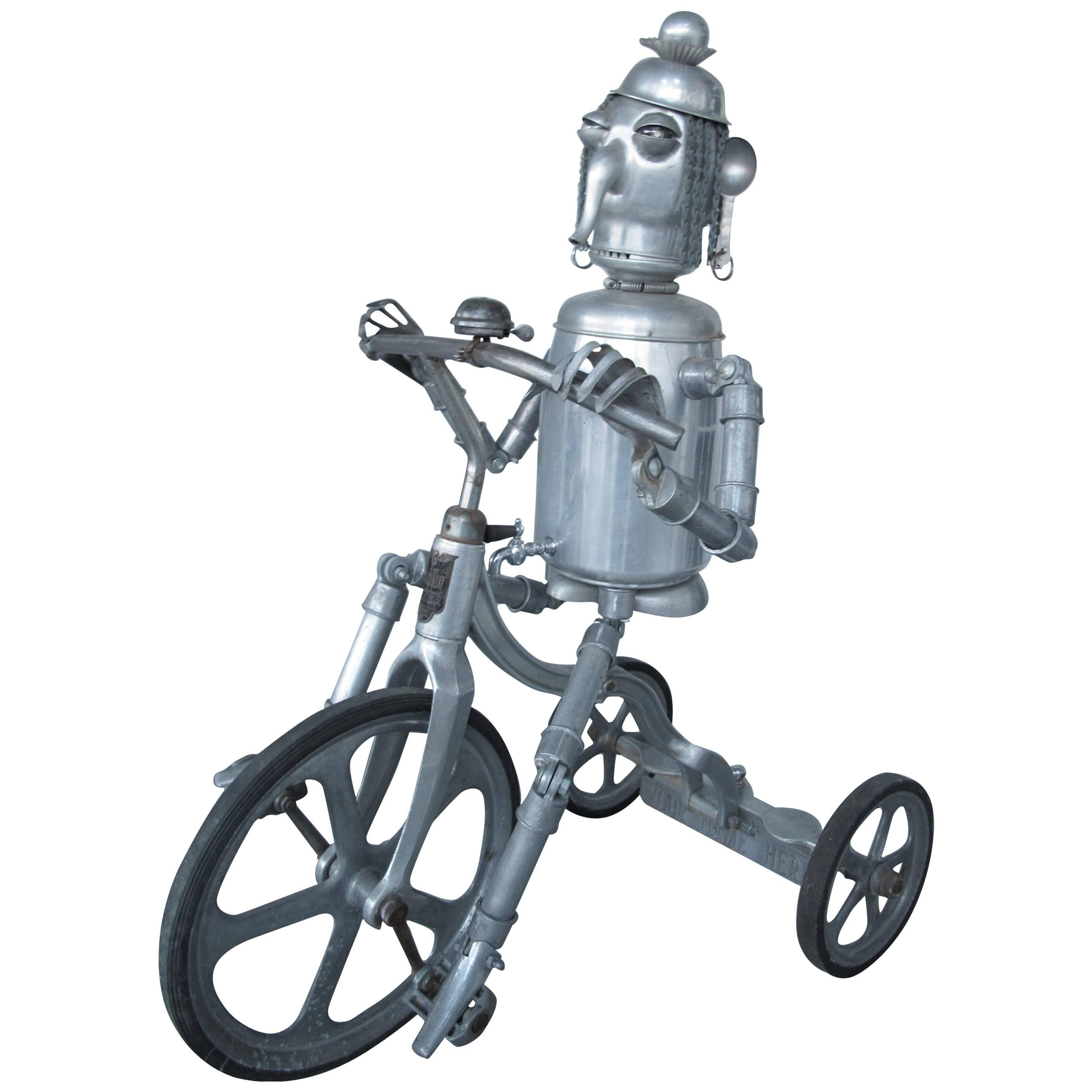 Robot Riding an Aluminum Tricycle For Sale
