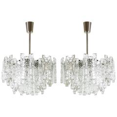 Kalmar Ice Glass Chandelier