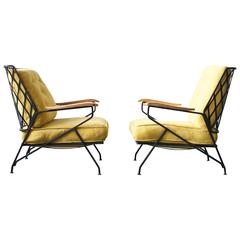 Rare Pair of Salterini Lounge Chairs
