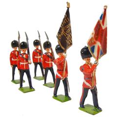 Color Party of the Scots Guards, Vintage Lead Toy Soldiers by W. Britain Ltd