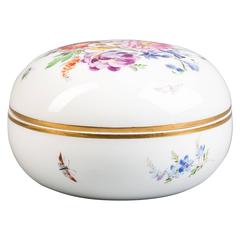 Scatola di porcellana tedesca, Meissen, 1880 circa