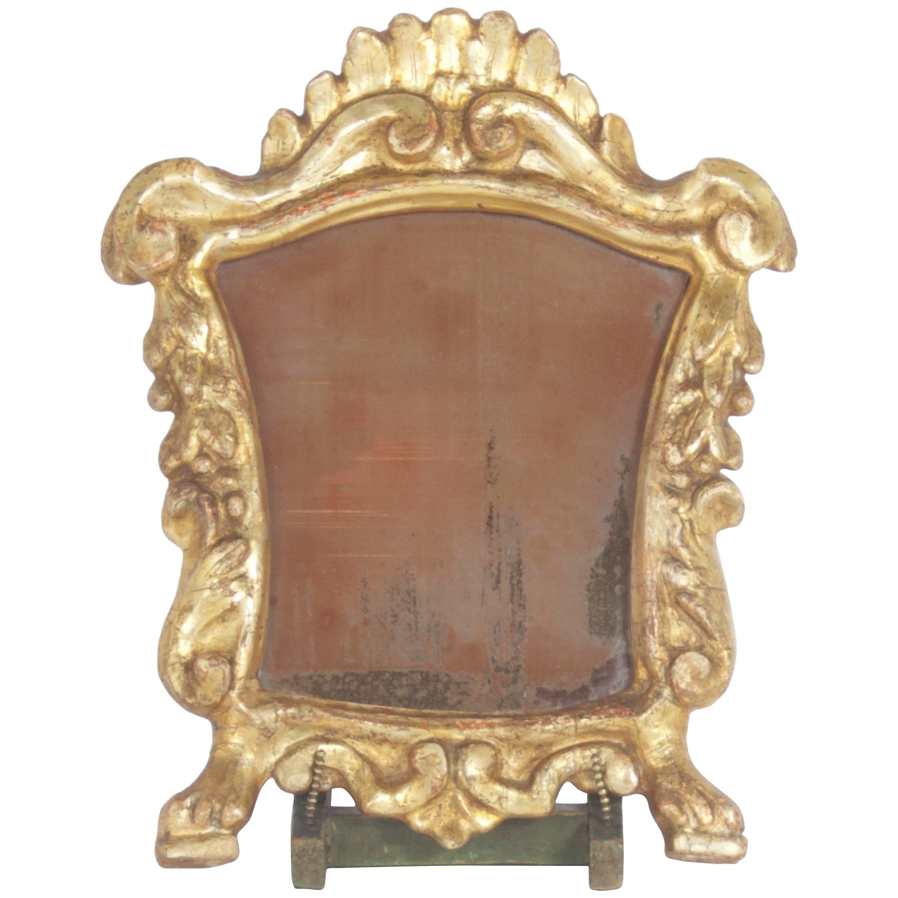 Carved and Gilt Frame with Easel